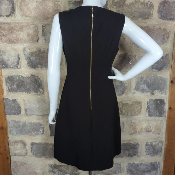 Kate Spade Dress Black Sicily Sleeveless Stretch Sheath Flare Skirt LBD Size 6 - Picture 6 of 16